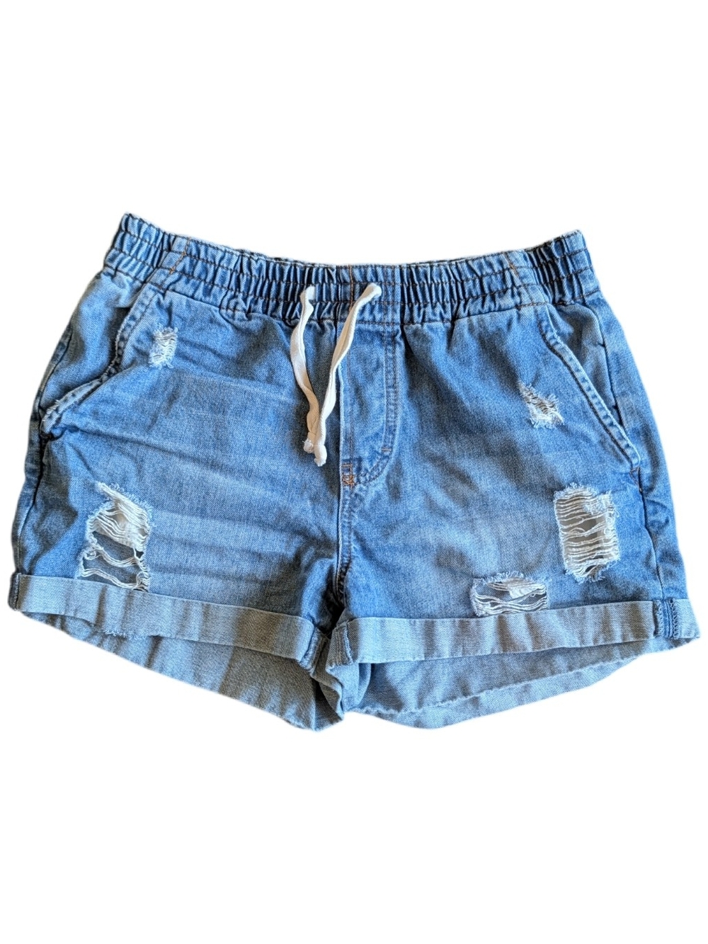 Women's Supre Australian Distressed Denim Shorts Blue Jean Summer
